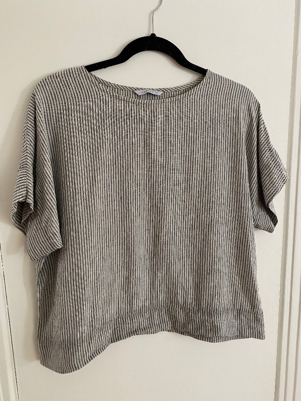 Striped 100% linen Mona top from Linenfox